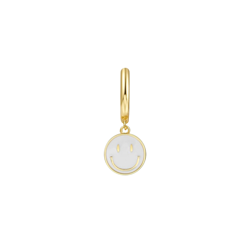 Smile Single Earrings (white)