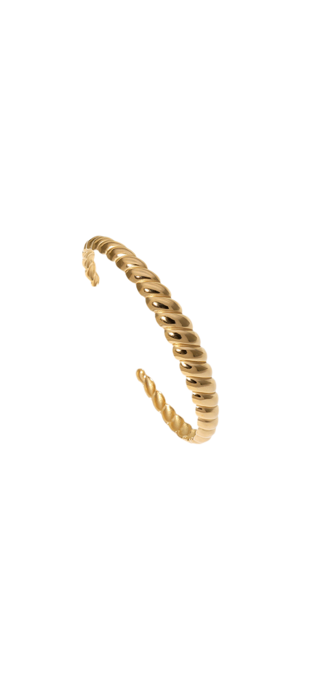 Twist Gold Bangle