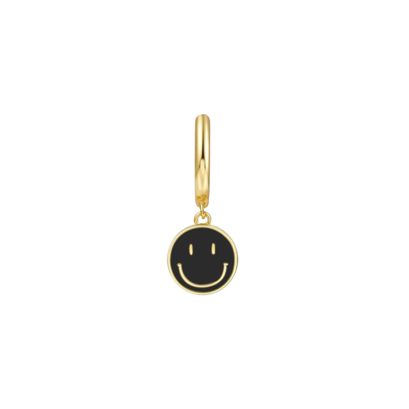 Smile Single Earrings (Black)