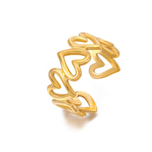 Cargar imagen en el visor de la galería, Heart Gold Ring
