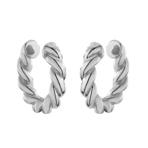 Twist Silver Earcuff